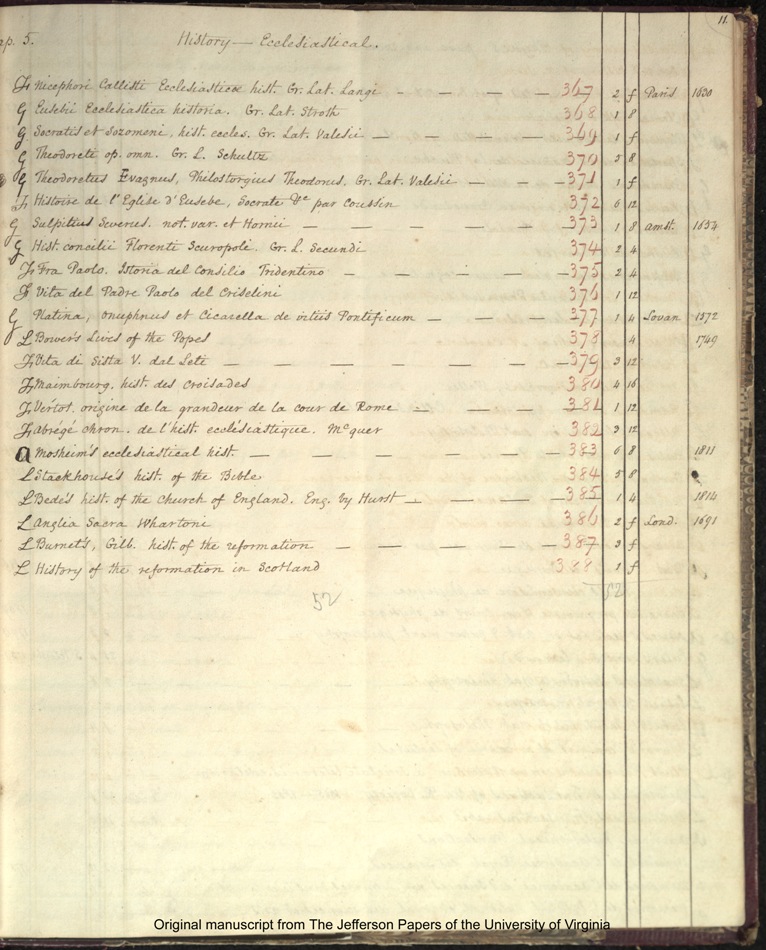 1825 Catalogue page 11