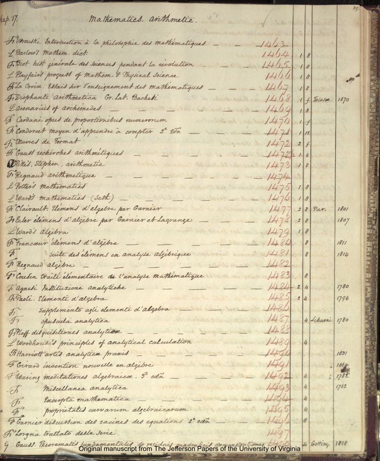 1825 Catalogue page 39