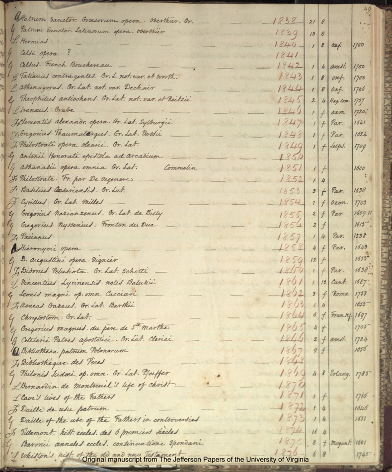 1825 Catalogue page 49