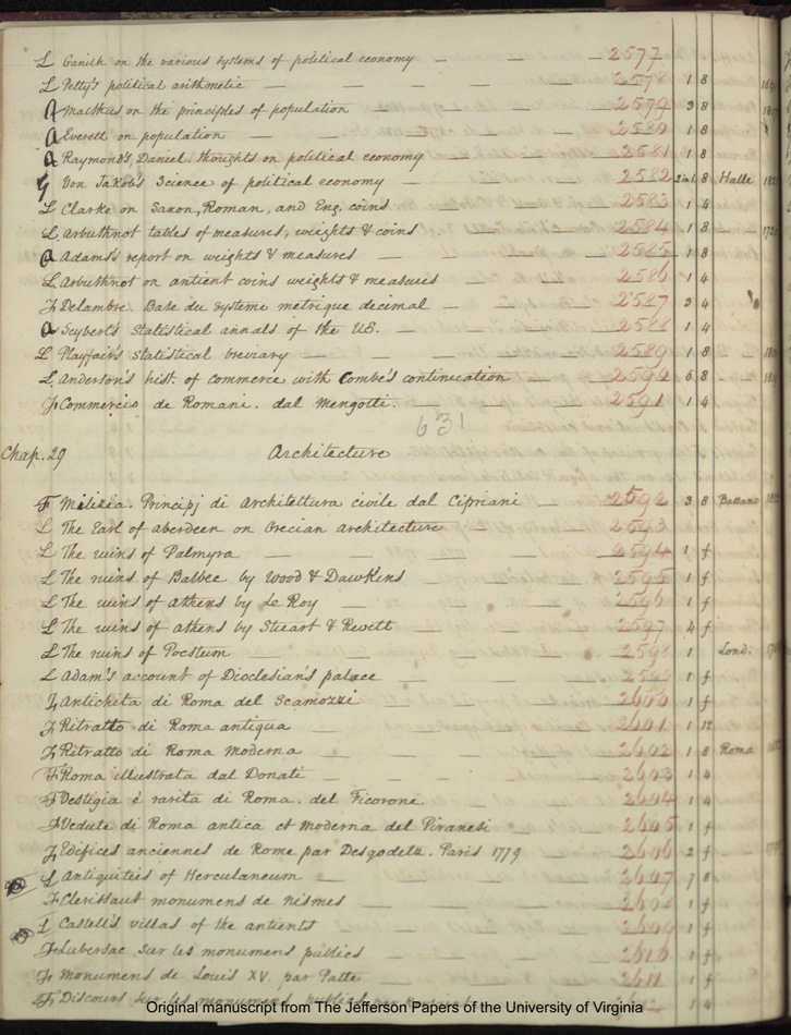 1825 Catalogue page 69