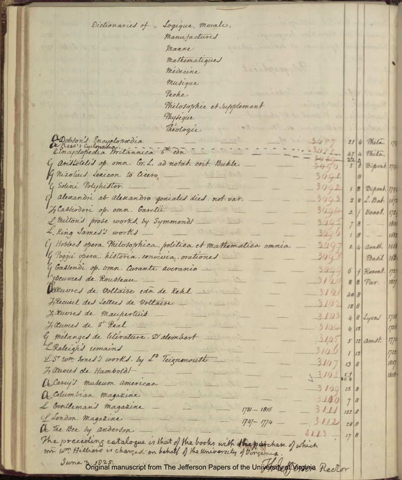 1825 Catalogue page 85